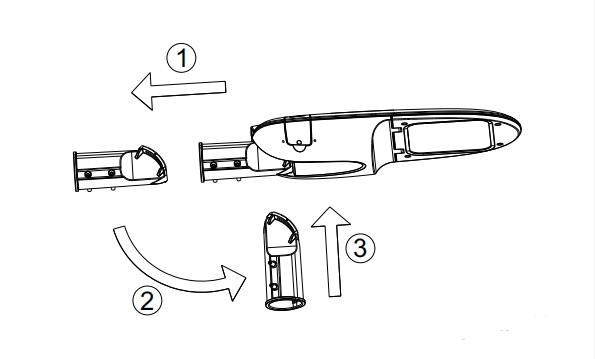 180W 140lm / W Dimmable LED Street Lights 3030 Cree Chips High Power