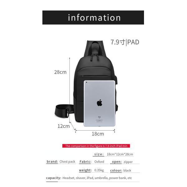 ISO9001 Anti Theft Men Shoulder Bags With USB Charging