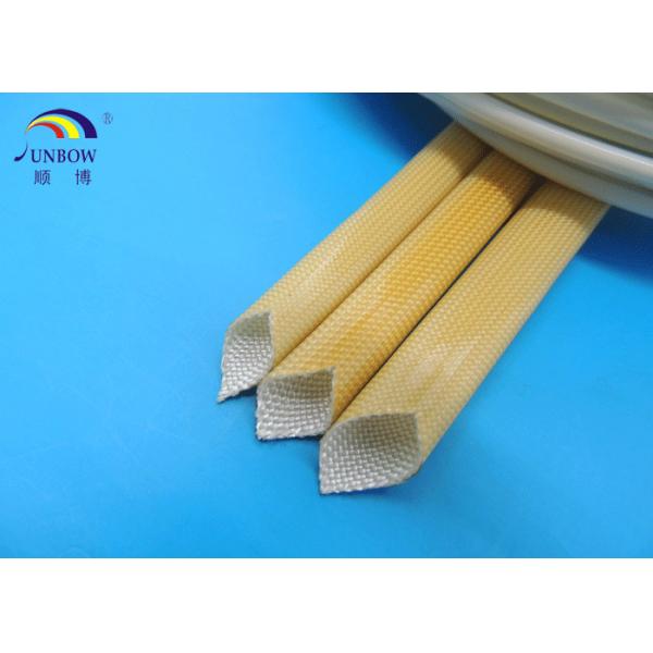 Heat Resistance F Grade Motor Fiberglass Braided Sleeving with PU Resin Coated