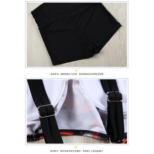 style bikini three-piece swimsuit female blouse sunscreen gather Korean version of the corner hot spring swimsuit