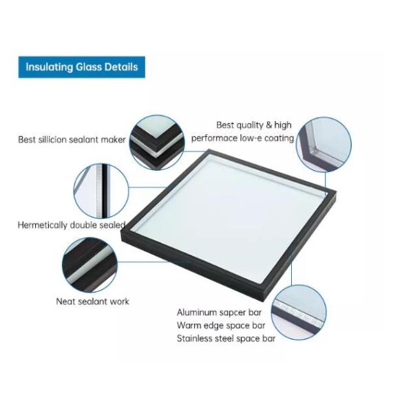 Double Glazing Low-E Reflective Glass SGP Laminated Insulated Glass For Large Outdoor Windows