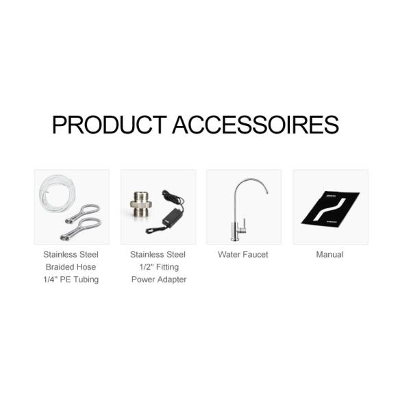 Stainless Steel Household UF Based Water Purifier , Multiscene Kitchen Sink Purifier