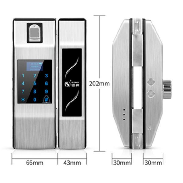 Fingerprint Frameless Glass Door Locks