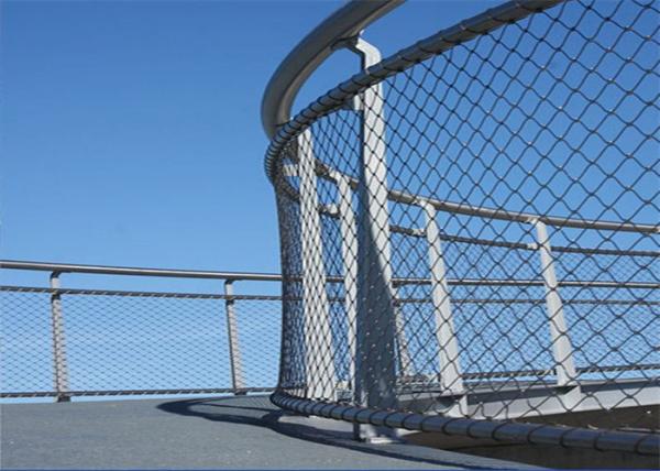 7*7 7*19 Custom Balcony Stainless Steel Rope Mesh For Safety Fence
