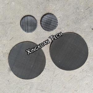 Cheap Extruder Screen Pack Filter Disc Black Wire Mesh Cloth Round Pieces wholesale