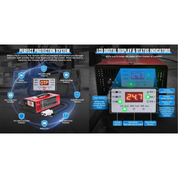 15A Electric Locomotive Trickle Charge Charger 24V15A forklift charger battery-powered stacker intelligent charger 0