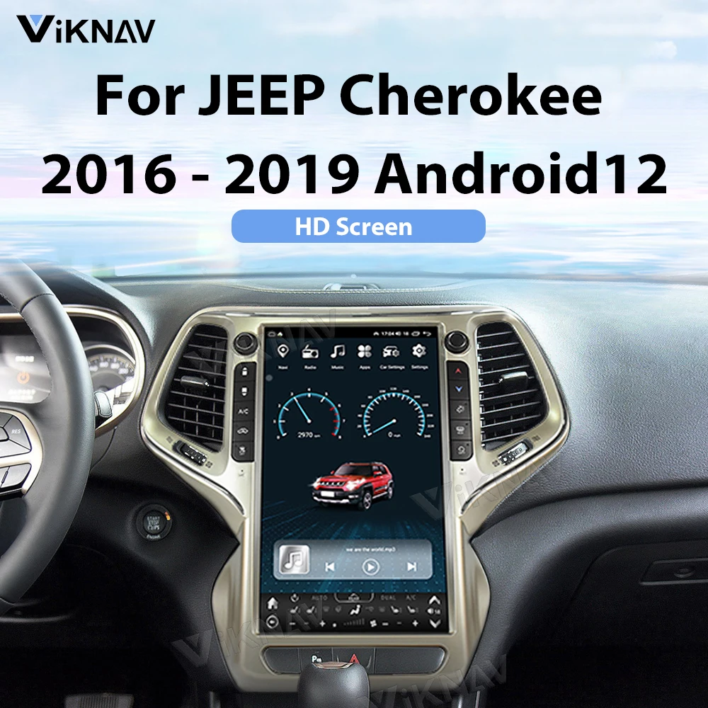 Car 2014 2018 Jeep Grand Cherokee Radio Replacement Auto Stereo 13.6 Inch OEM