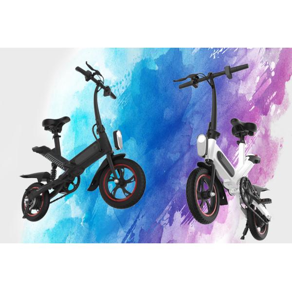 Custom Portable Folding Electric Bike 350W Motor Power Climbing Ability 15 Degrees