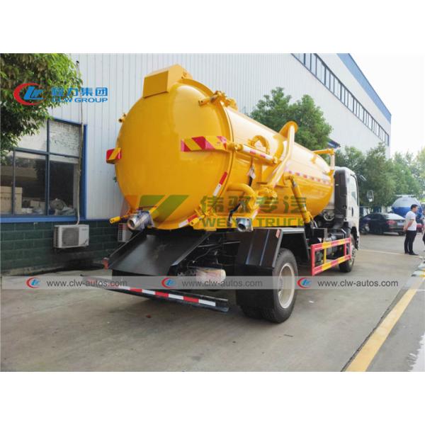 Howo 160HP 8m3 Vacuum Sewage Suction Truck With Diesel Engine