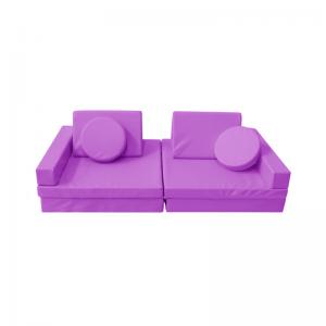 Cheap Toddler To Teen Playscape Couch 10PCS Micro-Suede Half Cylinder Playroom Sofa wholesale