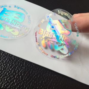 Cheap Laser Anti Counterfeiting Labels Scratch Coating Anti Fake Sticker Holographic wholesale