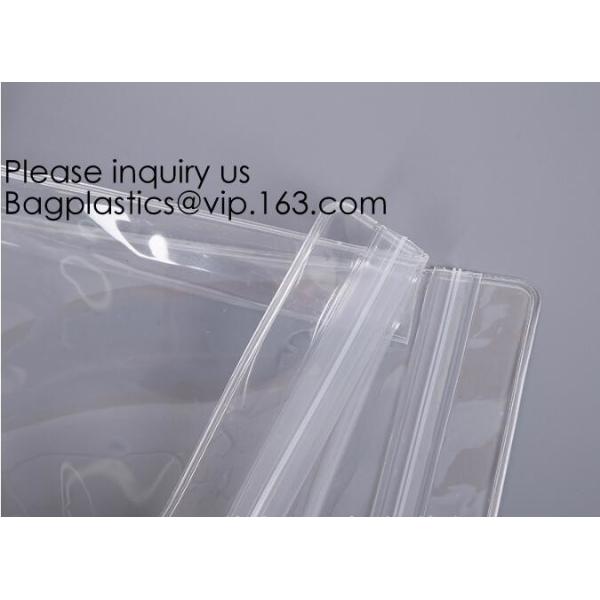 Clear Eva Pvc Bag With Zipper Swimwear Packaging Bag,Holographic Trendy Cosmetic Pvc Bag Portable Travel Makeup Bag