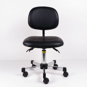 Cheap 3 Level PU Leather Ergonomic ESD Chairs Lift Swivel , Clean Room ESD Lab Chairs wholesale