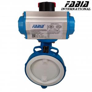 China Pneumatic Rubber Lined Butterfly Valve Pn 16 on sale