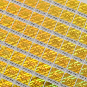 Anti Radar 3D PET Film Security Hologram Sticker