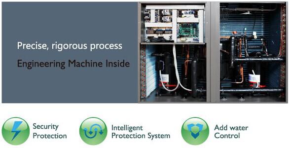 2024High Efficiency Commercial Heat Pump T5 , High COP Air Source Water Heater