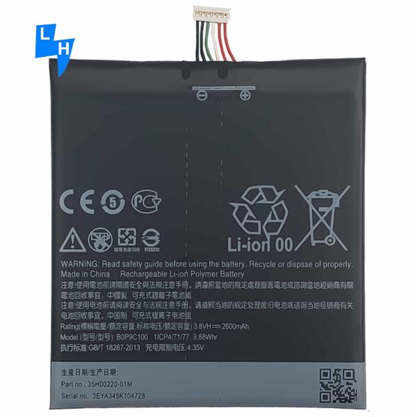 A Black 2600mAh Lithium Polymer BOP9C100 Battery for HTC D816 Desire816 Mobile Phone