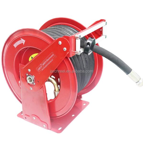 retractable high pressure industrial robot cable reel hose reel oil hose 49cm STEEL DRUM