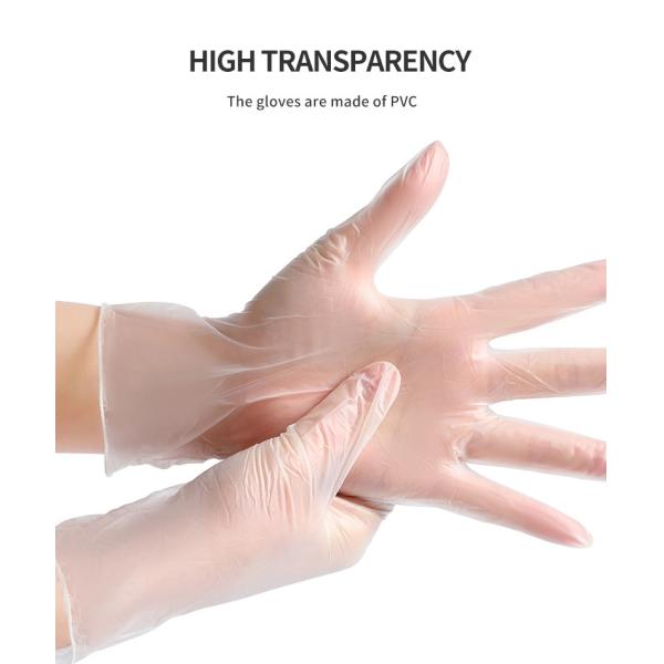 Disposable Vinyl Examination Gloves Powder Free 3.0g 3.5g 4.0g 4.5g