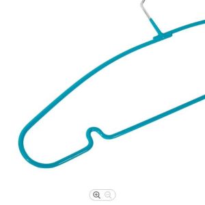 Cheap 40.9cm Metal Cloth Hanger , Green Metal Shirt Hangers wholesale