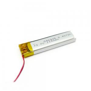 Cheap 400935 3.7V 80mAh Small Li Polymer Battery IEC62133 CB KC Approved wholesale