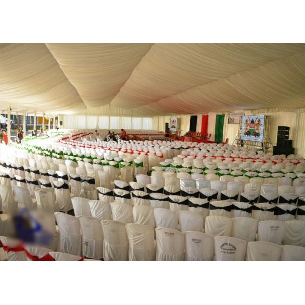 Pvc Clear Roof 40m Event Marquee Tent For Commercial Conference / Election Meeting