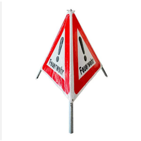 High Visibility Emergency Warning Sign Traffic Portable Folding ODM 700mm