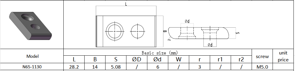 CNC Professional Gear Milling Insert Series WC-Co PVD Coating N65-1130 HYB208 Applicable for All Difficult-to-Machine Materials Except Superalloys