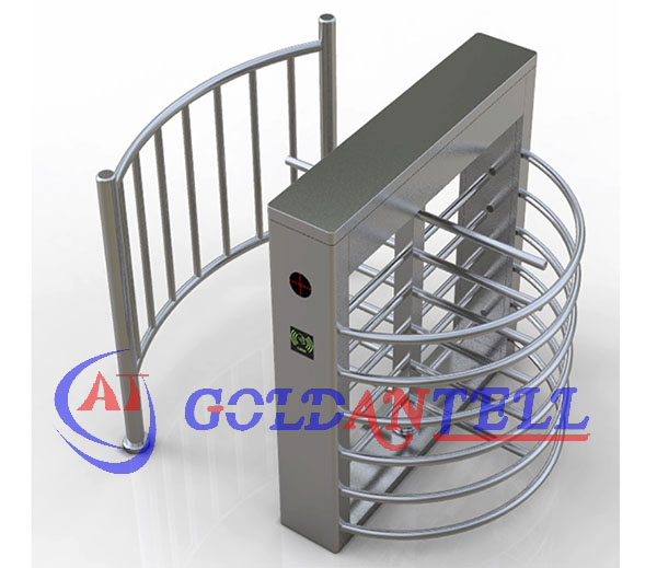 Public Toilets Bi Directional SUS304 Full Height Turnstiles Coins Operated