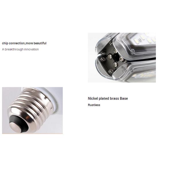 E39 IP65 LED Corn Bulb Lamp , Clear Cover Aluminum High Power LED Light