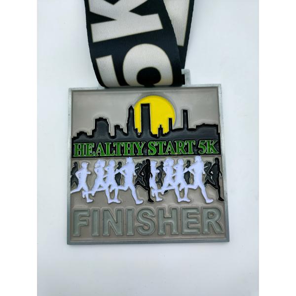 ODM Zinc Alloy Medal Gymnastics Medals Double Side 105mm X 50mm X 3mm