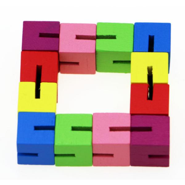 Quality Educational 5.4*4cm Geometric Wooden Blocks 60g CE certificate for sale