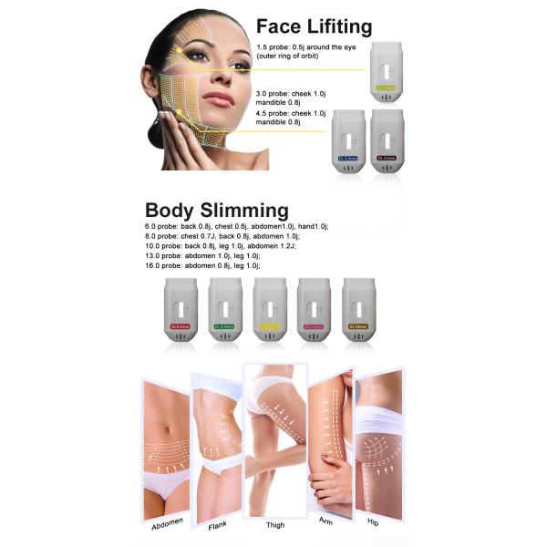 5d 4 Handles Hifu Face Lift Machine High Intensity Focused Ultrasound Beauty Machine