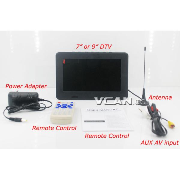 DTV900-DVBT2 9 inch Digital TV Analog TV USB TF MP5 player AV in Rechargeable Battery 