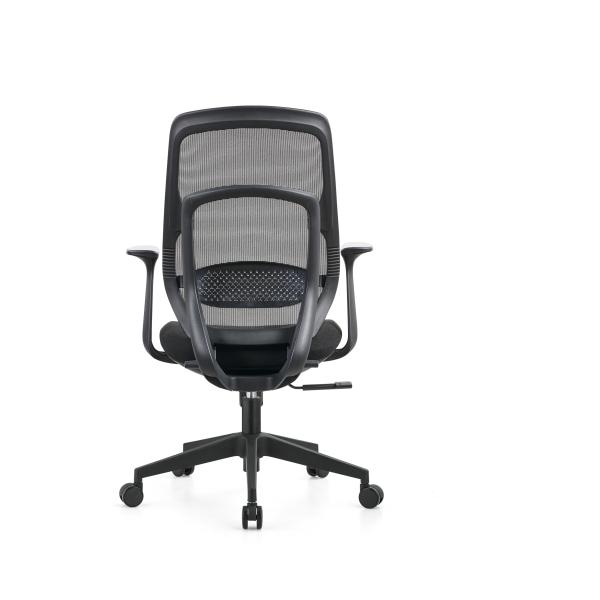 Classical Modern Mesh Seat Office Chair Pneumatic Height Adjustment Blue Color