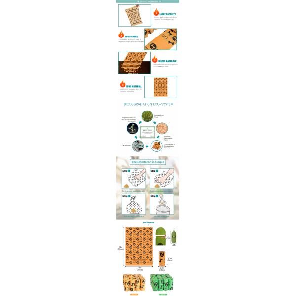 100 Biodegradable Dog Poop Bags 16 Rolls BSCI With Dispenser Earth Rated Dog Poop Bags