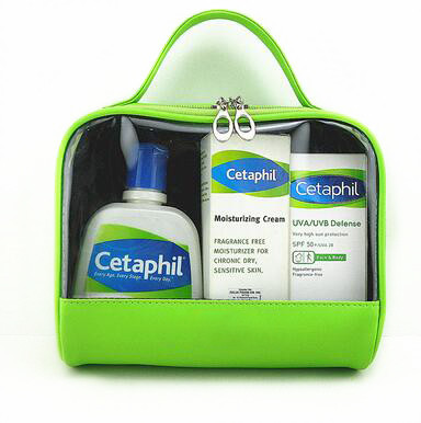 Quality Large Capacity Clear Cosmetic & Toiletry Bags PVC For Travel for sale