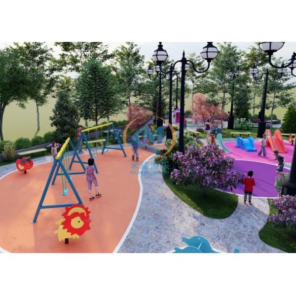 1300x760cm Outside Play Sets Anti Slippery Play Ground Equipment