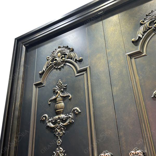 Villa Aluminum Door Stainless Steel Security Door With Smart Lock Entrance Door for House