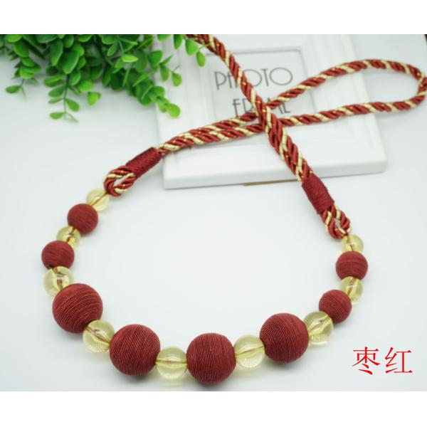 Delicate custom beads curtain tieback for home decoration