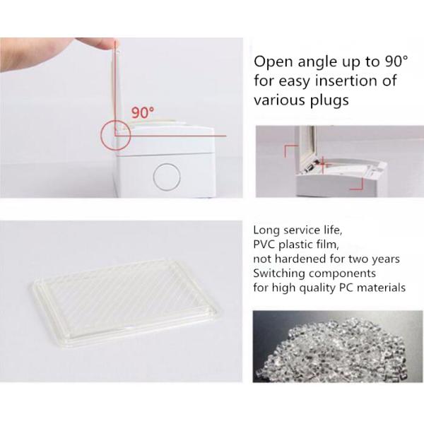 Outdoor Parking Lot Two British Wall Switch Socket Open Angle Up To 90°