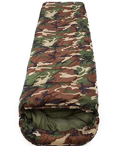 Single Person Camouflage Camping And Hiking Gear 200g Hollow Cotton Filling