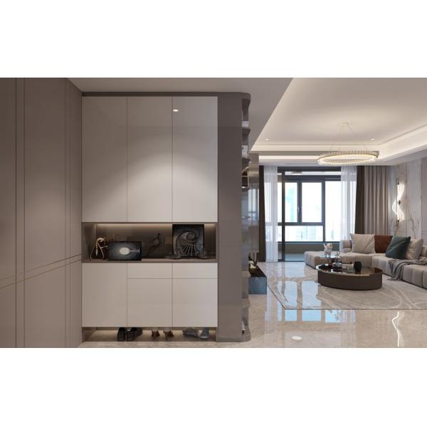 Sophisticated Stainless Steel Foyer Storage Cabinet Entrance Hall Cabinet