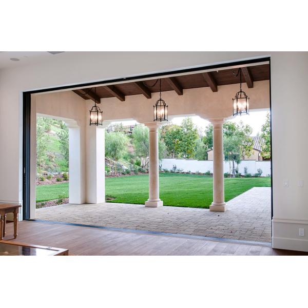 High Strength Aluminum Pocket Sliding Glass Doors Embedded Hidden Door