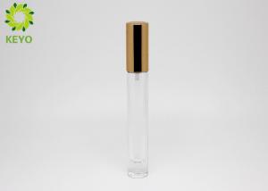 Cheap 10ml Empty Glass Perfume Bottles With Golden Aluminum Atomiser Sprayer wholesale