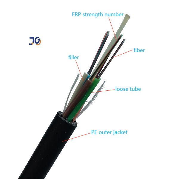 OEM GYFTY G652D 12 24 48 Core FRP Duct Fiber Optic Cable Aerial Duct Manufacturer