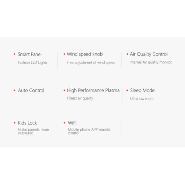 550m3/h 61dB Home HEPA Air Purifier 60W Air Humidifier Negative Ion