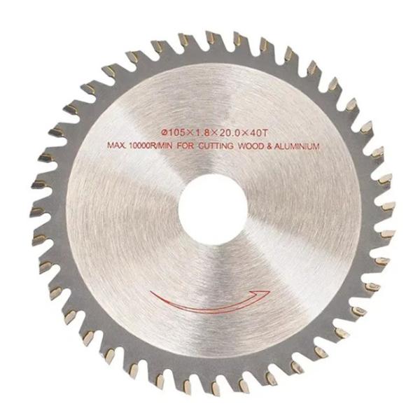 105mm Wood Cutting Disc 40 Teeth Alloy Saw Blade Arbor 20mm