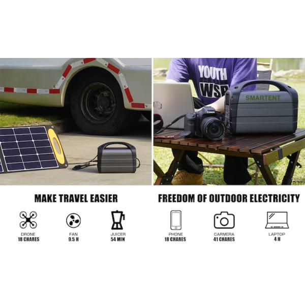 Custom Outdoor Portable Camping Power Station Aluminum Shell 500W 300 X 160 X 237MM
