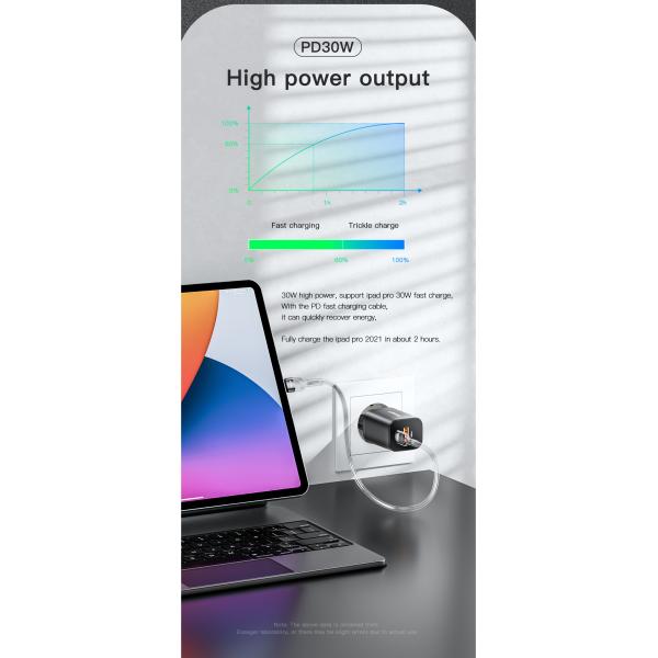 Essager PD QC3.0 30W USB C Fast Charging Phone Wall Charger US EU UK Plug